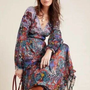 Anthropologie | Annabella Tiered Maxi Dress | Size 10